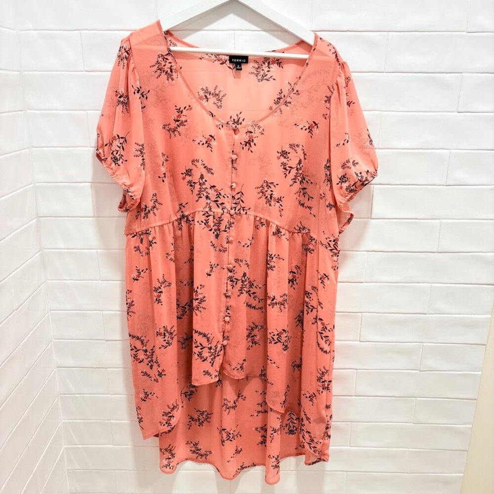 Torrid Lexie Babydoll Chiffon Tunic 2
